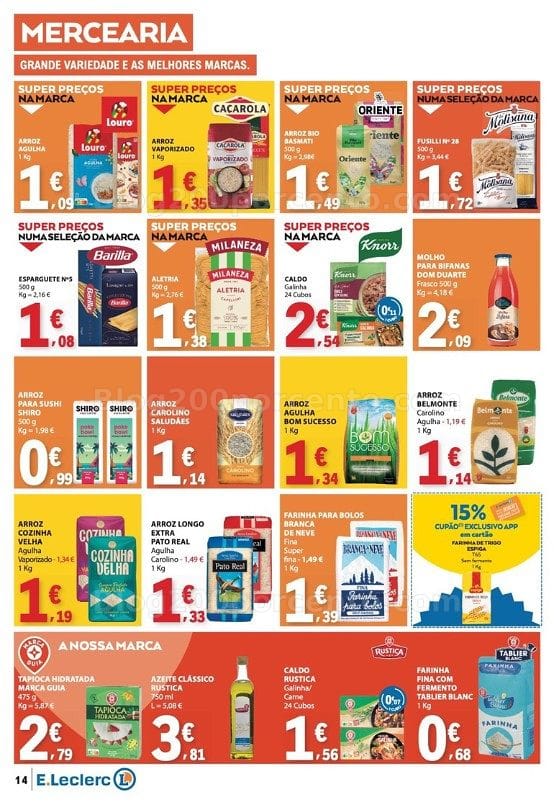 Antevisão Folheto E-LECLERC Promoções de 1 a 7 outubro