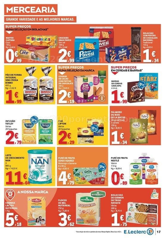Antevisão Folheto E-LECLERC Promoções de 1 a 7 outubro