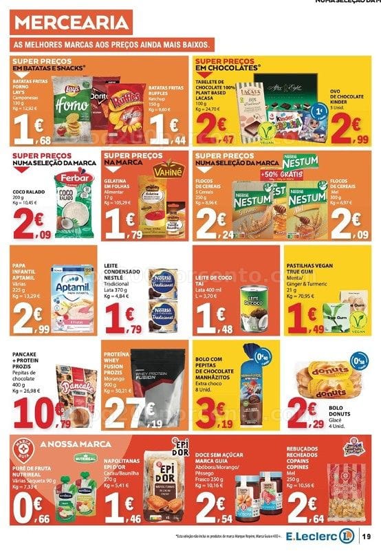 Antevisão Folheto E-LECLERC Promoções de 1 a 7 outubro