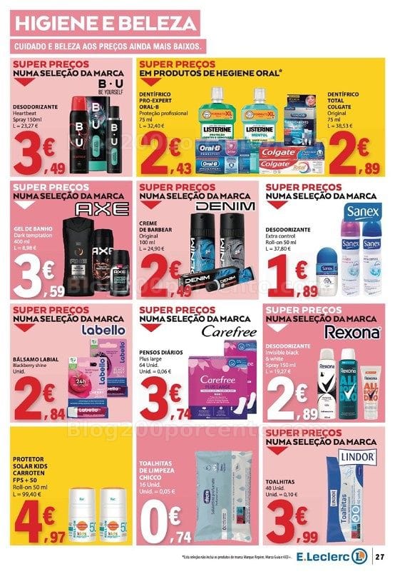 Antevisão Folheto E-LECLERC Promoções de 1 a 7 outubro