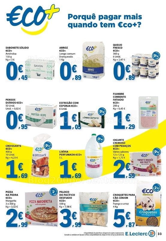 Antevisão Folheto E-LECLERC Marca Própria Promoções até 7 outubro