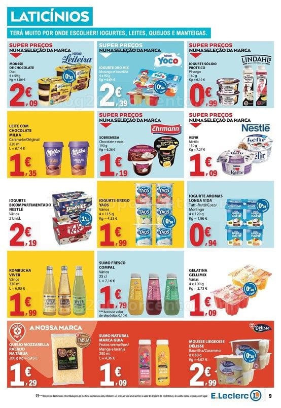 Antevisão Folheto E-LECLERC Promoções de 1 a 7 outubro