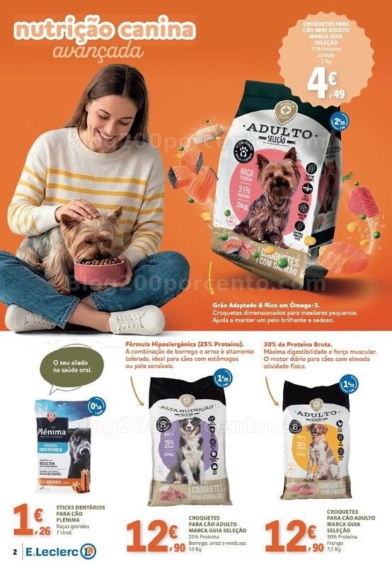 Antevisão Folheto E-LECLERC Feira Animal Promoções de 1 a 31 outubro