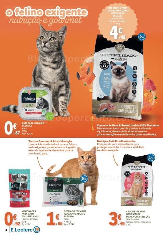 Antevisão Folheto E-LECLERC Feira Animal Promoções de 1 a 31 outubro