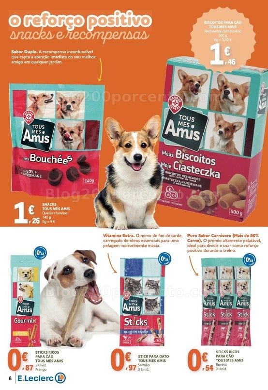Antevisão Folheto E-LECLERC Feira Animal Promoções de 1 a 31 outubro