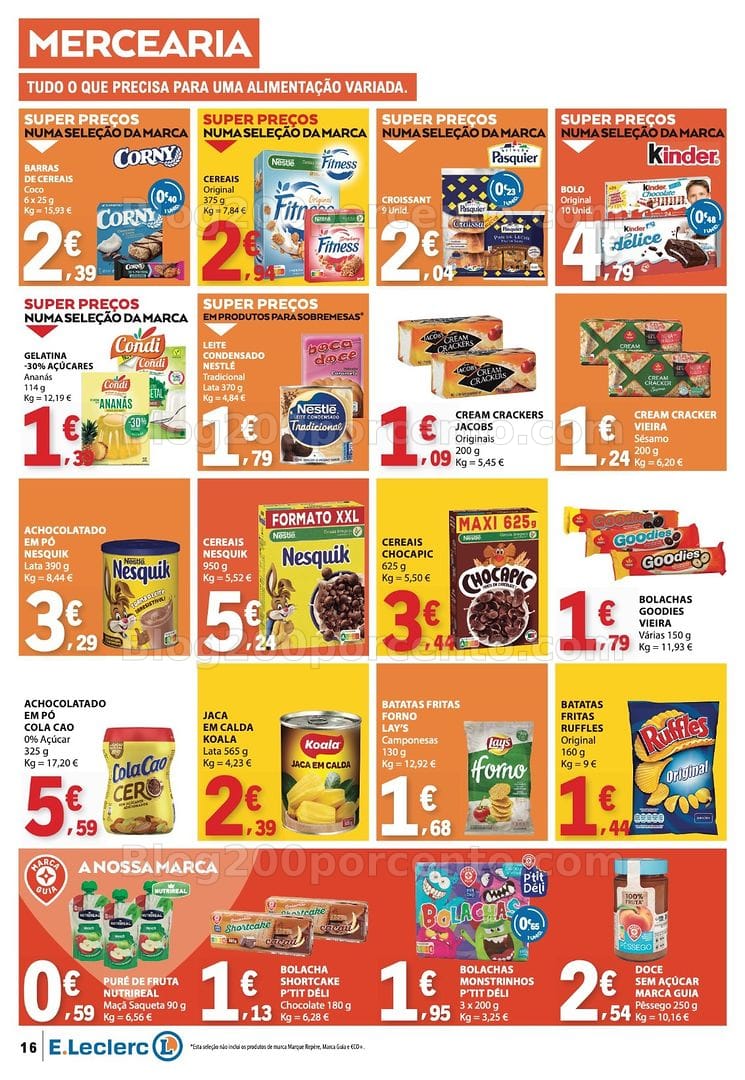 Antevisão Folheto E-LECLERC Promoções de 17 a 23 setembro