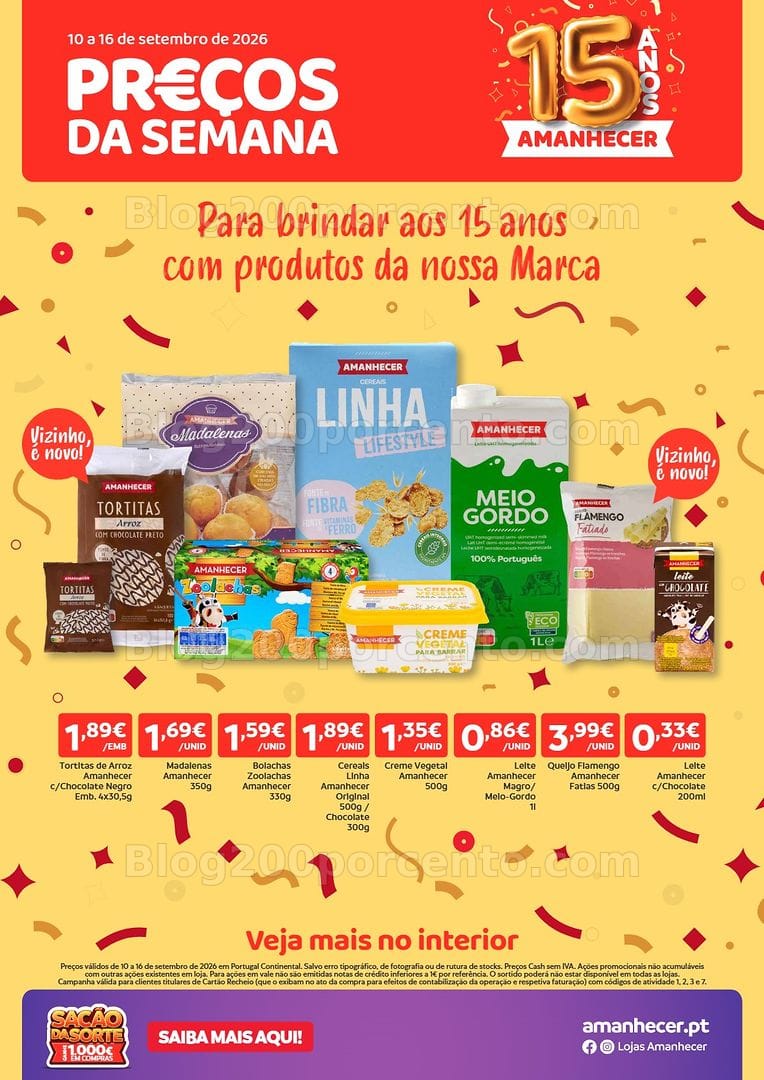 Antevisão Folheto AMANHECER Promoções de 10 a 16 setembro