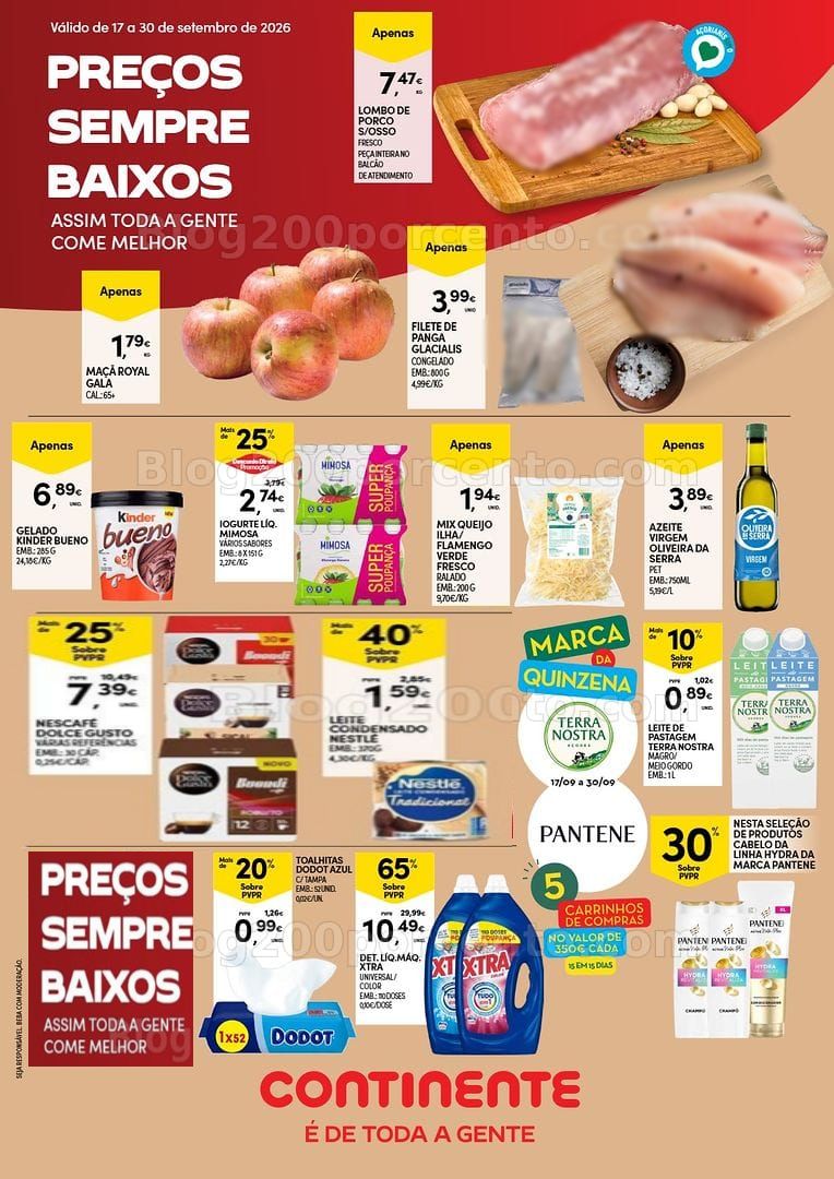 Antevisão Folheto CONTINENTE Açores Promoções de 17 a 30 setembro
