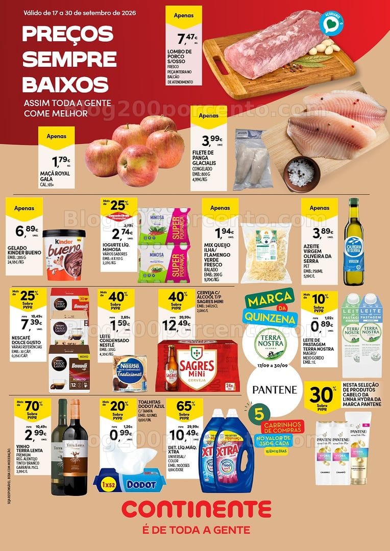 Antevisão Folheto CONTINENTE Açores Promoções de 17 a 30 setembro