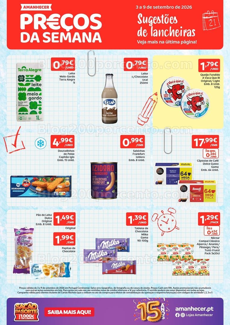 Antevisão Folheto AMANHECER Promoções de 3 a 9 setembro
