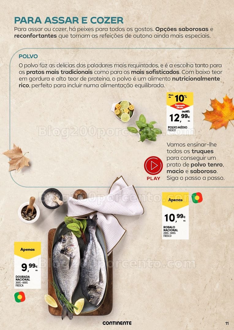 Antevisão Folheto CONTINENTE Frescos de Outono Promoções de 22 setembro a 4 outubro
