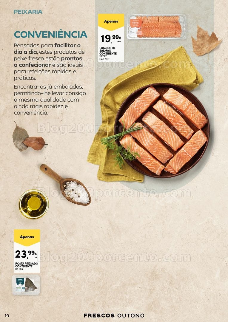 Antevisão Folheto CONTINENTE Frescos de Outono Promoções de 22 setembro a 4 outubro