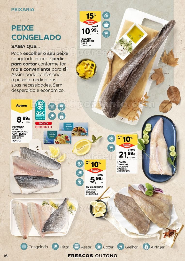 Antevisão Folheto CONTINENTE Frescos de Outono Promoções de 22 setembro a 4 outubro
