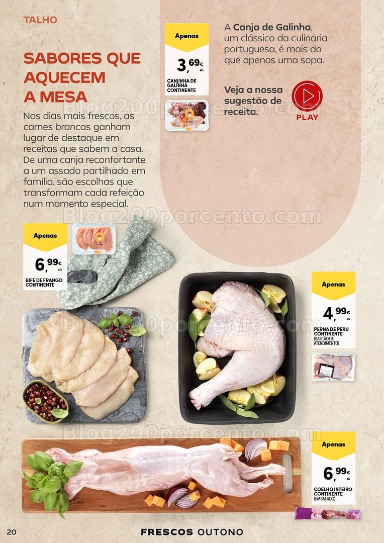 Antevisão Folheto CONTINENTE Frescos de Outono Promoções de 22 setembro a 4 outubro
