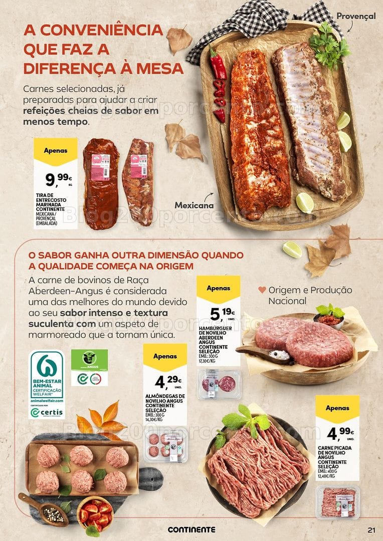 Antevisão Folheto CONTINENTE Frescos de Outono Promoções de 22 setembro a 4 outubro