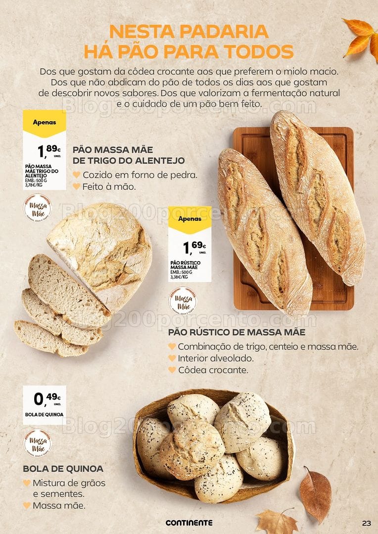 Antevisão Folheto CONTINENTE Frescos de Outono Promoções de 22 setembro a 4 outubro