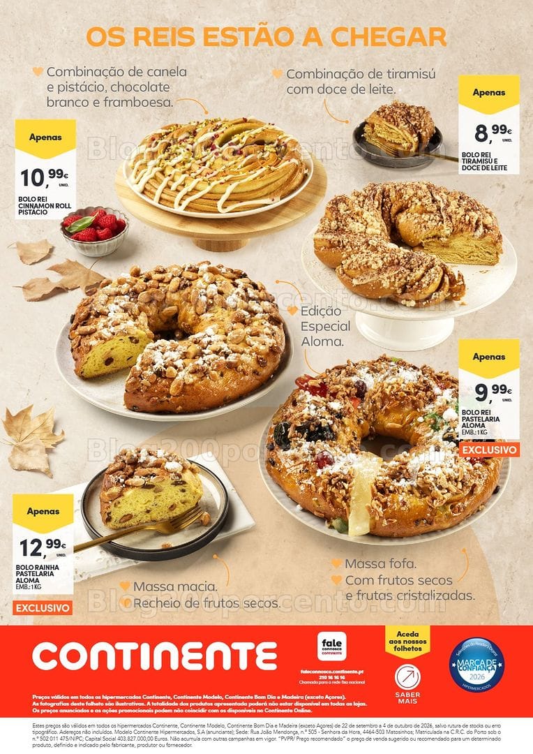 Antevisão Folheto CONTINENTE Frescos de Outono Promoções de 22 setembro a 4 outubro