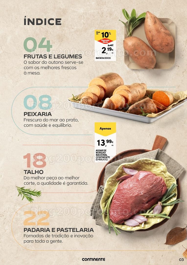 Antevisão Folheto CONTINENTE Frescos de Outono Promoções de 22 setembro a 4 outubro