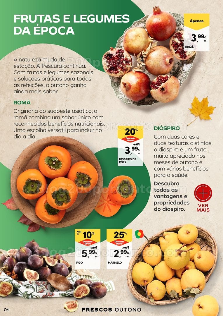 Antevisão Folheto CONTINENTE Frescos de Outono Promoções de 22 setembro a 4 outubro