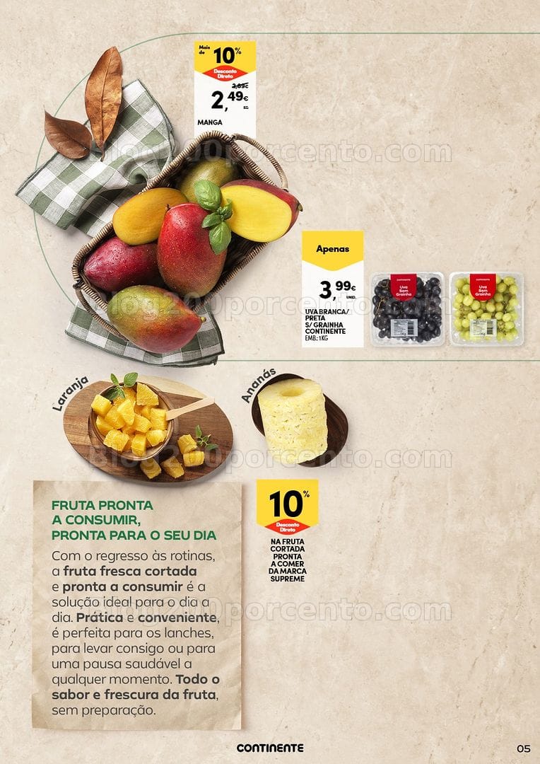 Antevisão Folheto CONTINENTE Frescos de Outono Promoções de 22 setembro a 4 outubro