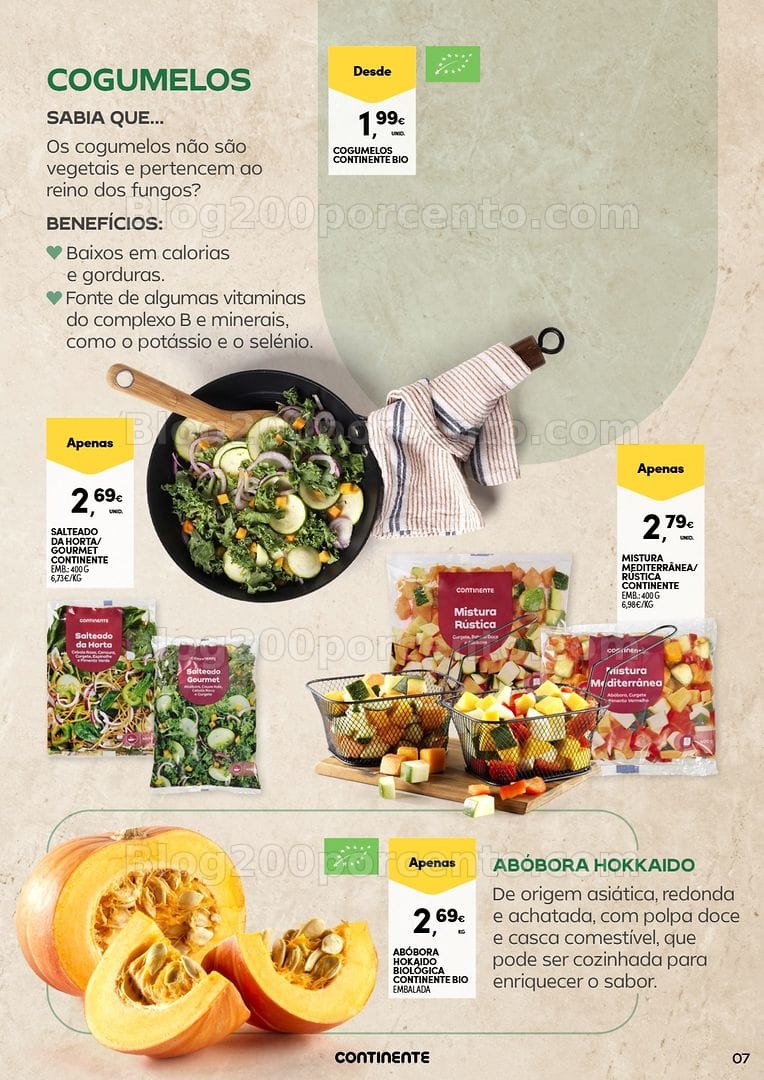 Antevisão Folheto CONTINENTE Frescos de Outono Promoções de 22 setembro a 4 outubro