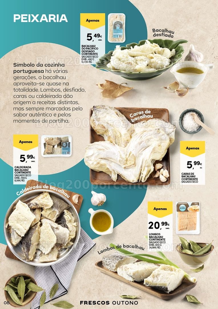 Antevisão Folheto CONTINENTE Frescos de Outono Promoções de 22 setembro a 4 outubro