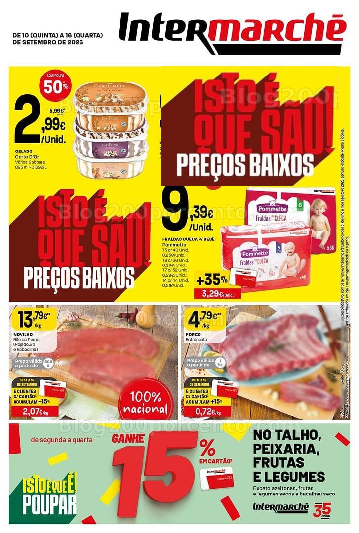 Antevisão Folheto INTERMARCHÉ Contact Promoções de 10 a 16 setembro
