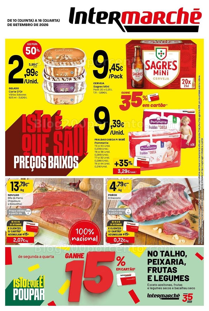 Antevisão Folheto INTERMARCHÉ Contact Promoções de 10 a 16 setembro