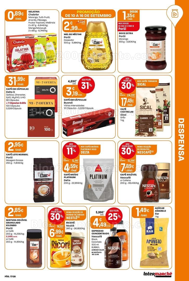 Antevisão Folheto INTERMARCHÉ Contact Promoções de 10 a 16 setembro