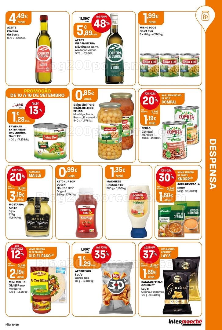Antevisão Folheto INTERMARCHÉ Contact Promoções de 10 a 16 setembro