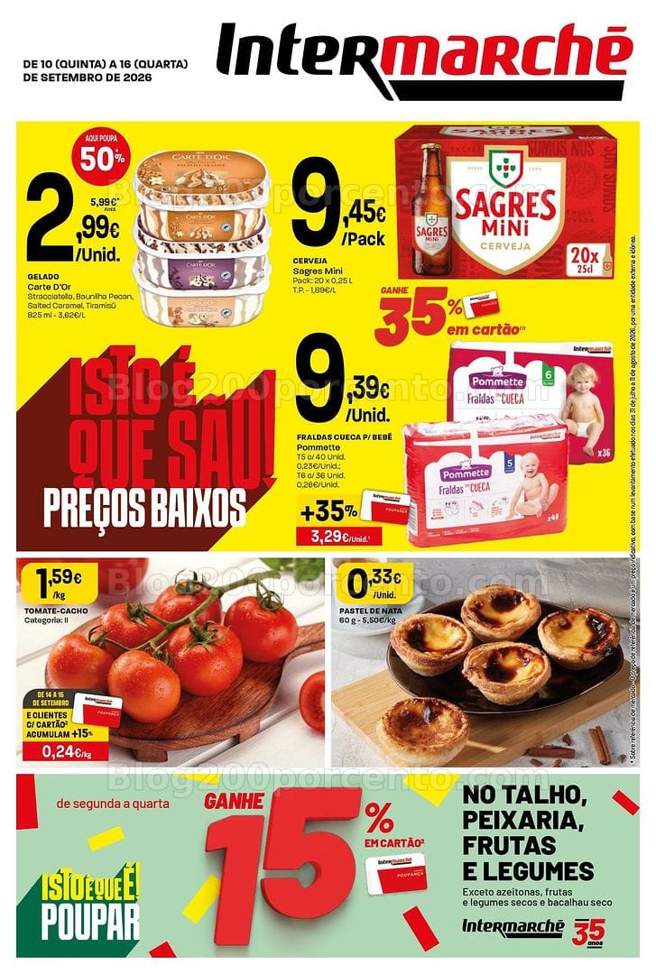 Antevisão Folheto INTERMARCHÉ Mini Promoções de 10 a 16 setembro