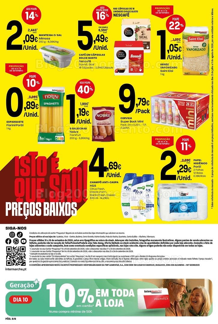 Antevisão Folheto INTERMARCHÉ Mini Promoções de 10 a 16 setembro