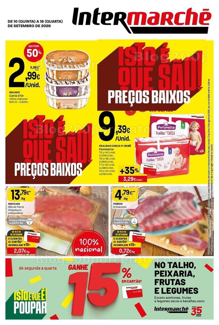 Antevisão Folheto INTERMARCHÉ Super Promoções de 10 a 16 setembro