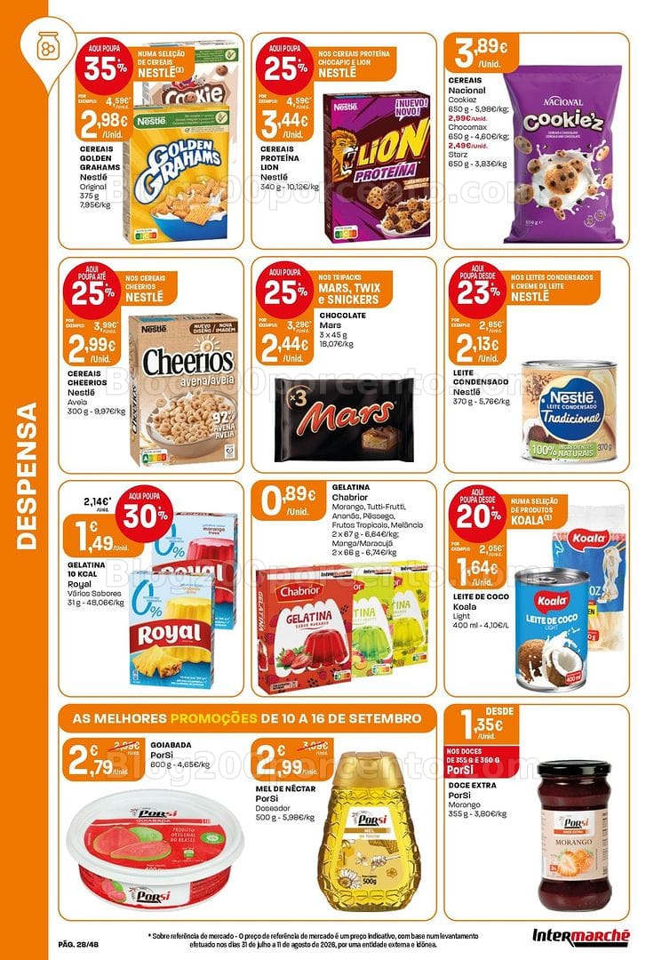 Antevisão Folheto INTERMARCHÉ Super Promoções de 10 a 16 setembro