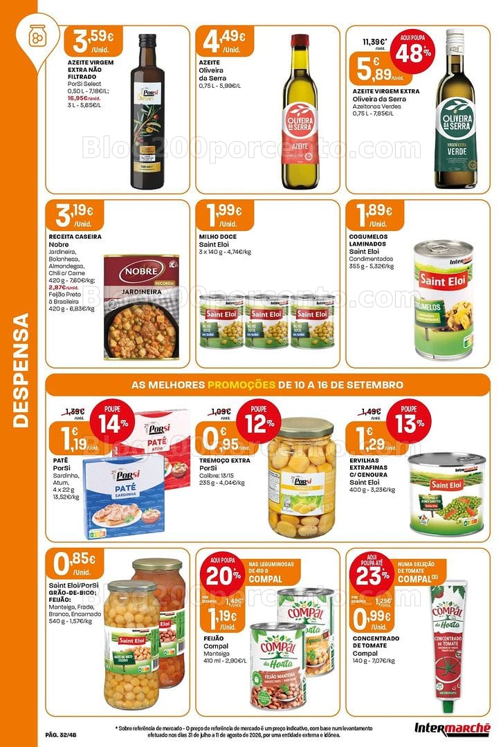 Antevisão Folheto INTERMARCHÉ Super Promoções de 10 a 16 setembro