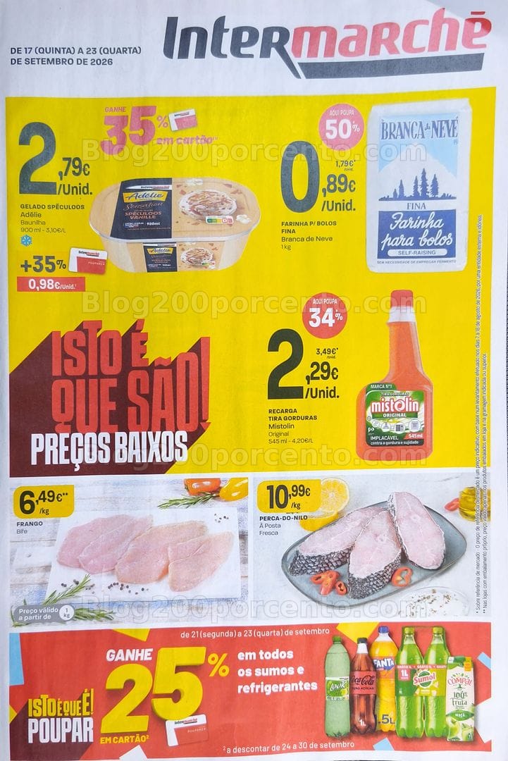 Antevisão Folheto INTERMARCHÉ Promoções de 17 a 23 setembro