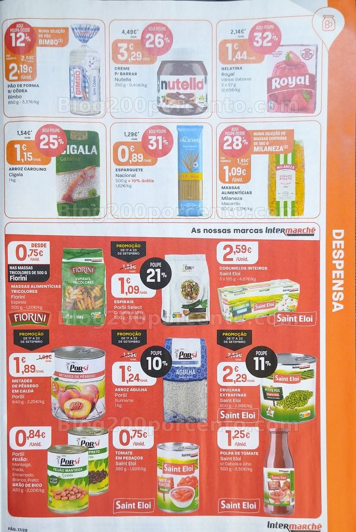 Antevisão Folheto INTERMARCHÉ Promoções de 17 a 23 setembro