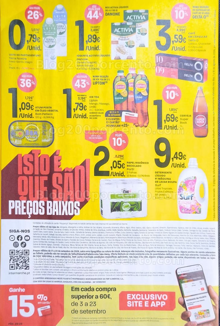 Antevisão Folheto INTERMARCHÉ Promoções de 17 a 23 setembro