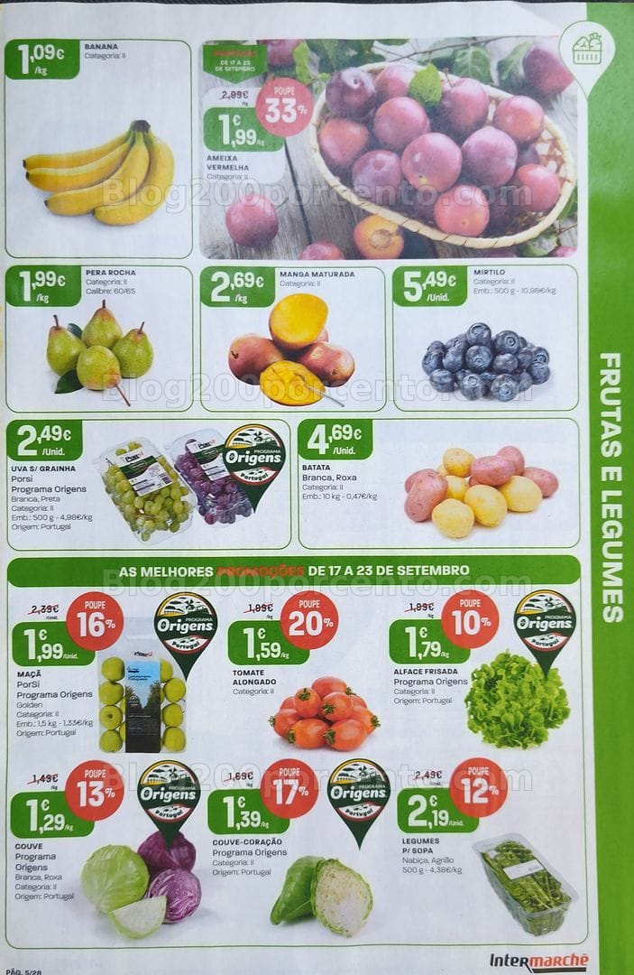 Antevisão Folheto INTERMARCHÉ Promoções de 17 a 23 setembro