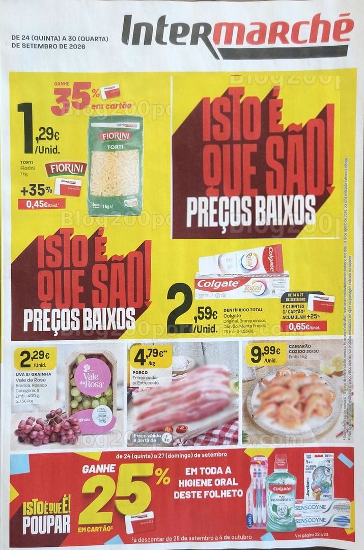 Antevisão Folheto INTERMARCHÉ Promoções de 24 a 30 setembro