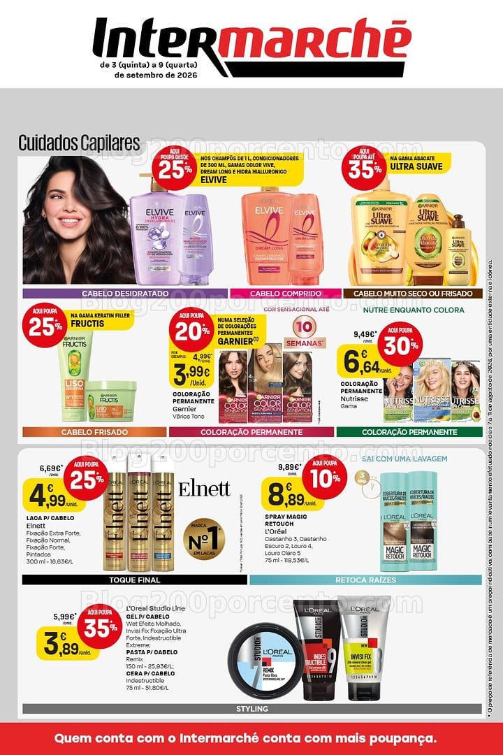 Antevisão Folheto INTERMARCHÉ Especial Beleza Promoções de 3 a 9 setembro