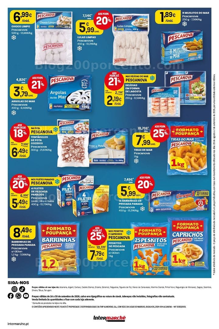 Antevisão Folheto INTERMARCHÉ Especial Pescanova Promoções de 24 a 30 setembro