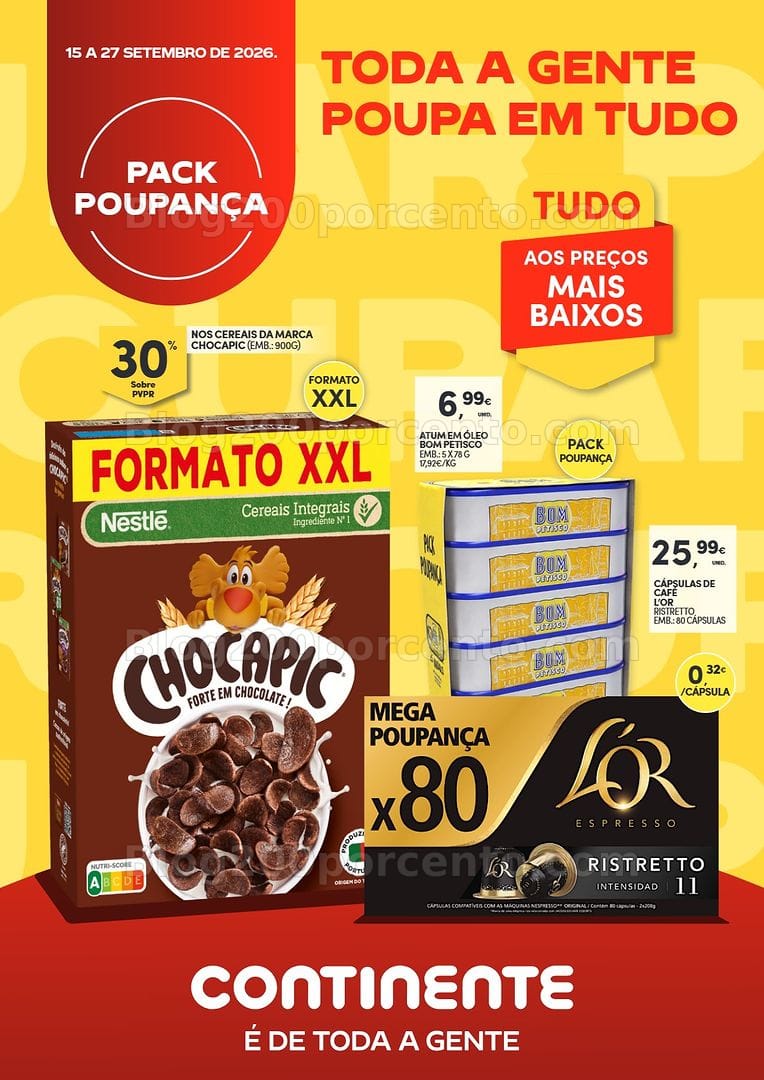 Antevisão Folheto CONTINENTE Especial Formatos Poupança Promoções de 15 a 27 setembro
