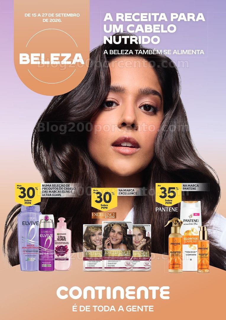 Antevisão Folheto CONTINENTE Especial Beleza Promoções de 15 a 27 setembro