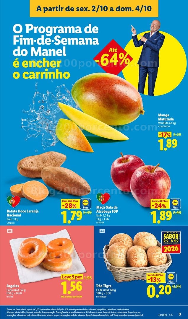 Antevisão Folheto LIDL Promoções Fim de Semana - 2 a 4 outubro - Edição Digital