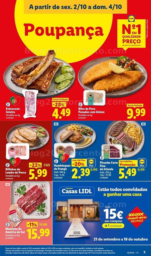 Antevisão Folheto LIDL Promoções Fim de Semana - 2 a 4 outubro - Edição Digital