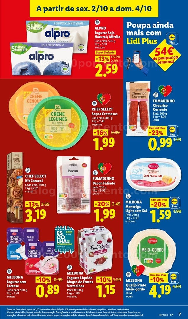 Antevisão Folheto LIDL Promoções Fim de Semana - 2 a 4 outubro - Edição Digital