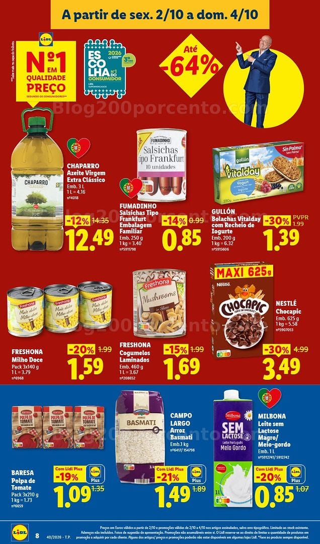 Antevisão Folheto LIDL Promoções Fim de Semana - 2 a 4 outubro - Edição Digital