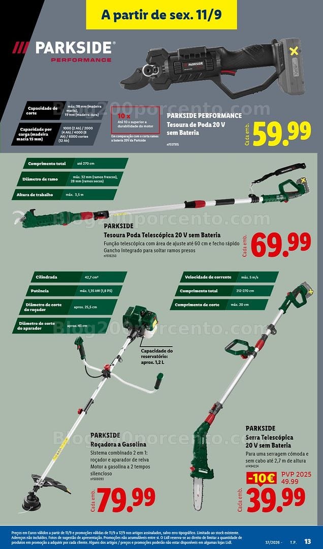 Antevisão Folheto LIDL Promoções Fim de Semana - 11 a 13 setembro