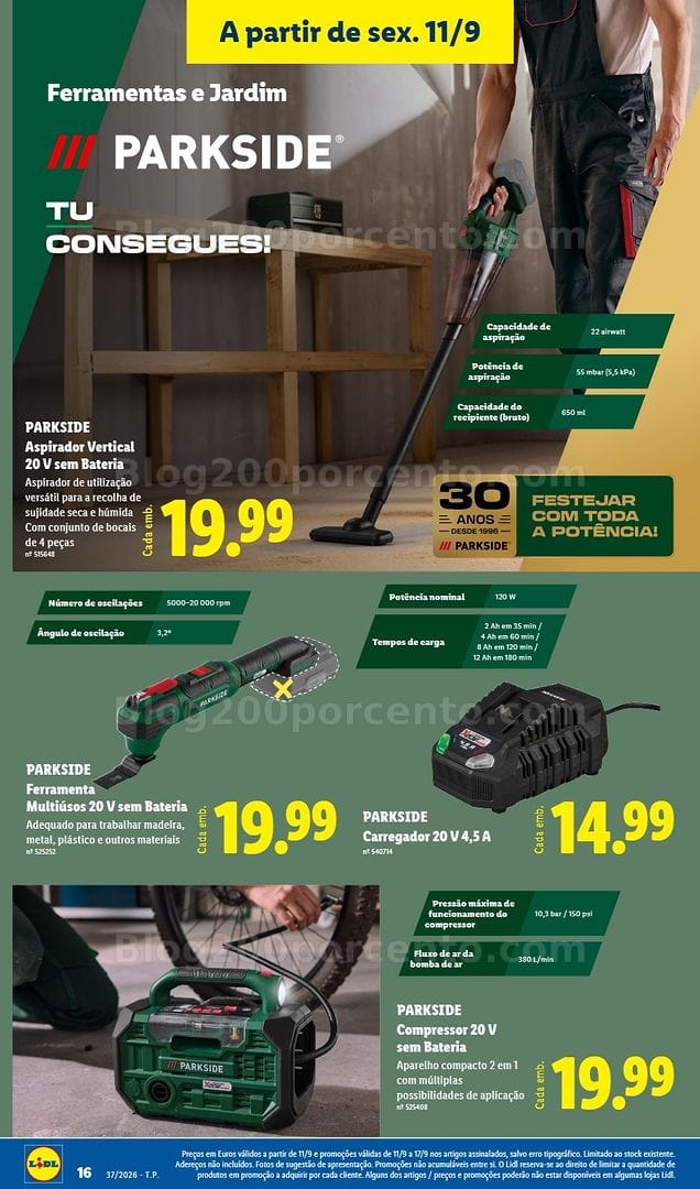 Antevisão Folheto LIDL Promoções Fim de Semana - 11 a 13 setembro